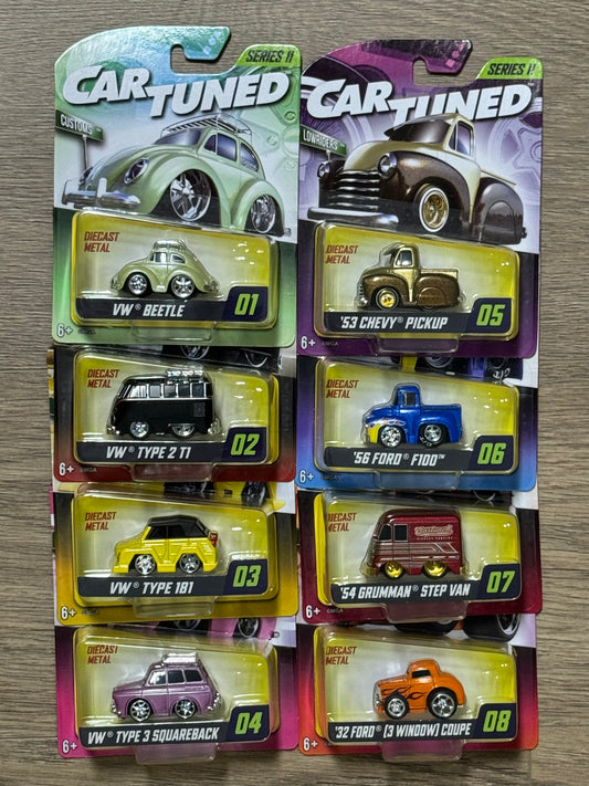 CarTuned Series 11 Mainline Set of 8 Factory Sealed Case Car Tuned
