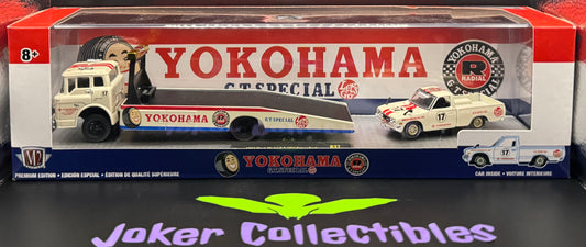 M2 Machines Auto-Haulers Yokohama 1957 Mack Model N & 1974 Datsun Truck R37 20-03
