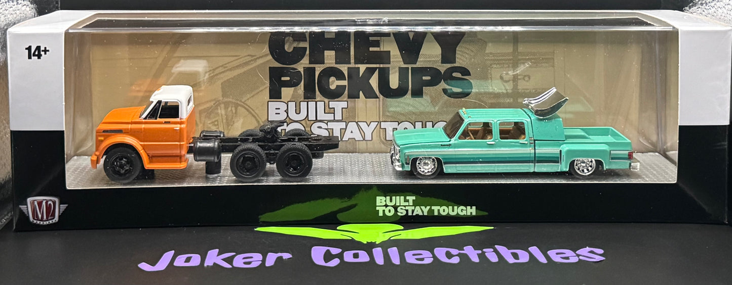 M2 Machines Auto-Haulers 1970 Chevrolet C60 Truck & 1974 Chevrolet Cheyenne Super 30 R96 26-05