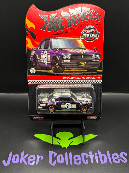 Hot Wheels 2023 RLC sELECTIONs Series Red Line Club 1972 Skyline HT 2000 GT-R Purple
