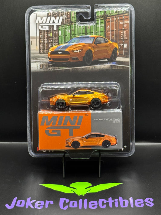 Mini GT #847 LB-WORKS FORD MUSTANG LB Gold LBWK LB Performance