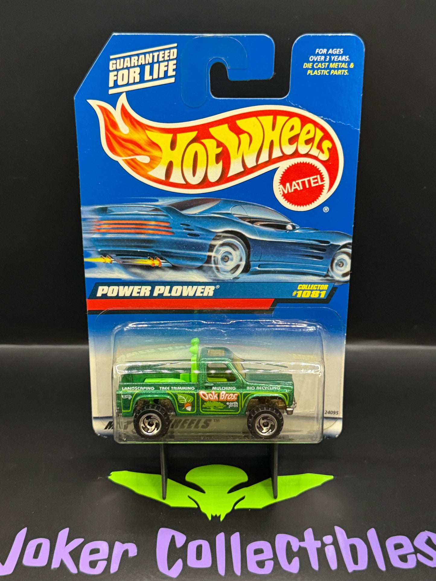 Hot Wheels 1999 Oak Bros. Green Power Plower Collector # 1081
