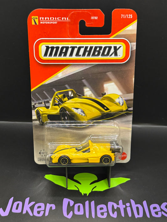 Matchbox 2026 Yellow Radical SR3 XXR # 71/125