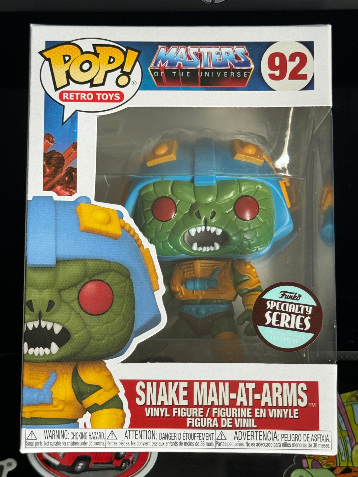 Masters of the Universe Snake Man-At-Arms Specialty Series Funko Pop Retro Toys #92