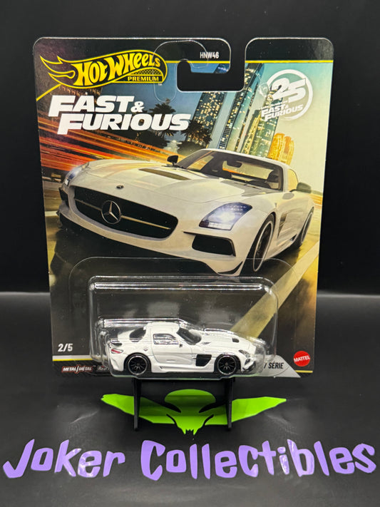 Hot Wheels Premium Fast & Furious 25th Anniversary Mercedes-Benz SLS AMG Coupe Black Series # 2/5