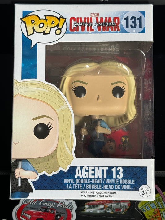 Marvel Captain American Civil War Agent 13 Funko Pop # 131