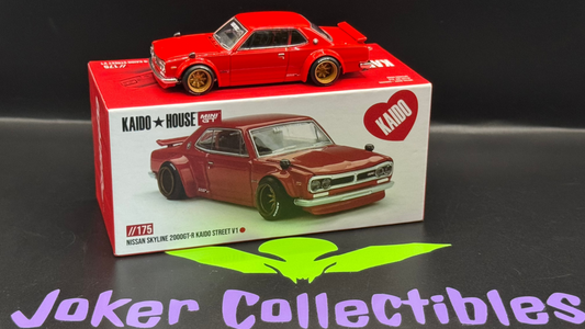 Kaido House Nissan Skyline 2000GT-R KPGC10 Kaido Street V1 Red KHMG175
