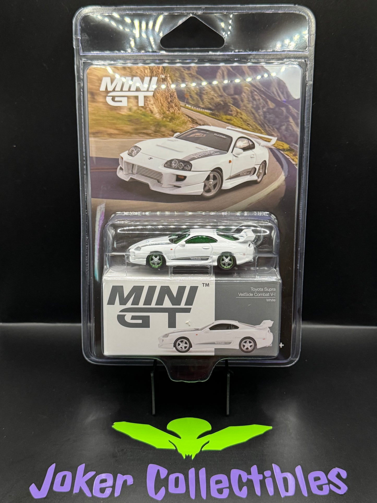Mini GT Chase #1104 Toyota Supra VeilSide Combat V-I White