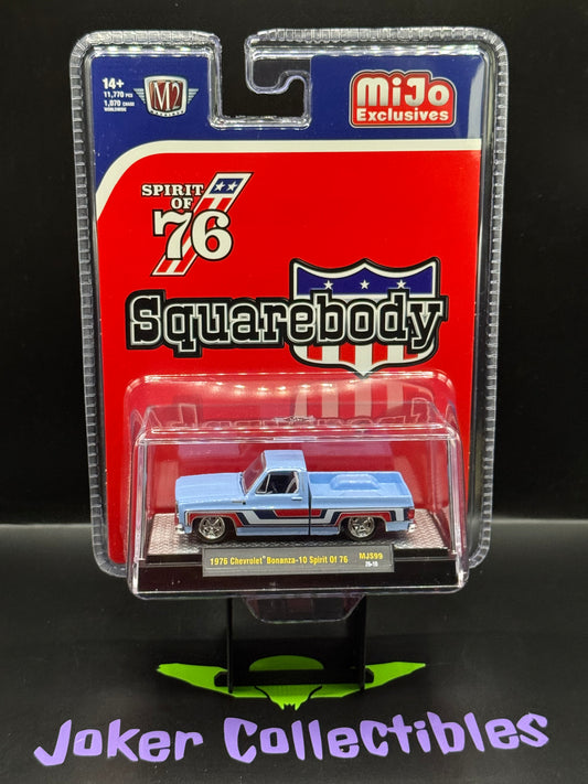 M2 Machines 1976 Chevrolet Silverado Bonanza 10 Spirit of 76 Blue MJS99 26-10