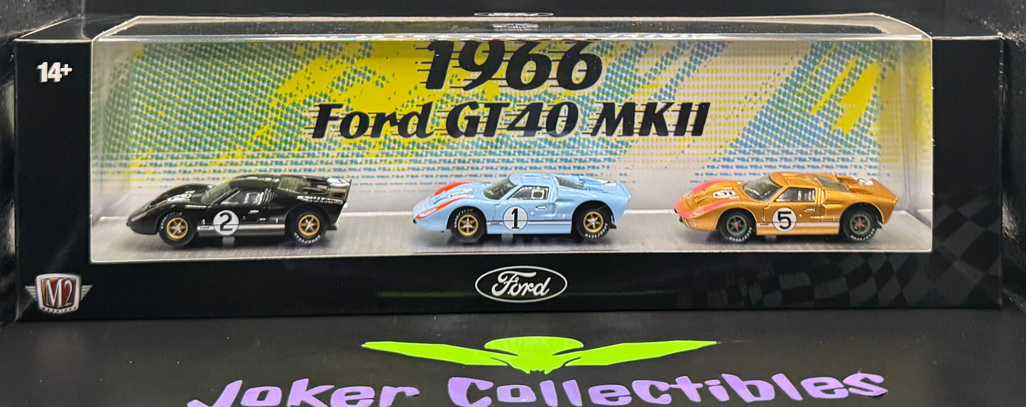 M2 Machines Auto-Haulers 3 Car 1966 Ford GT40 MK II R98 26-23