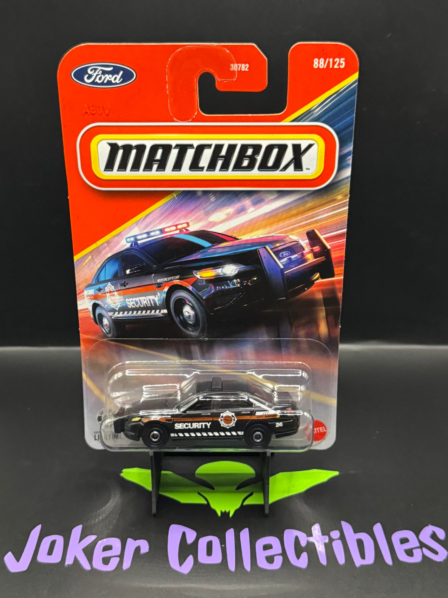 Matchbox 2026 Matchbox City Airport Security Black Ford Police Interceptor # 88/125