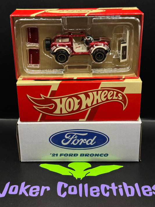 Hot Wheels 2026 RLC Exclusive Red Line Club '21 Ford Bronco Red