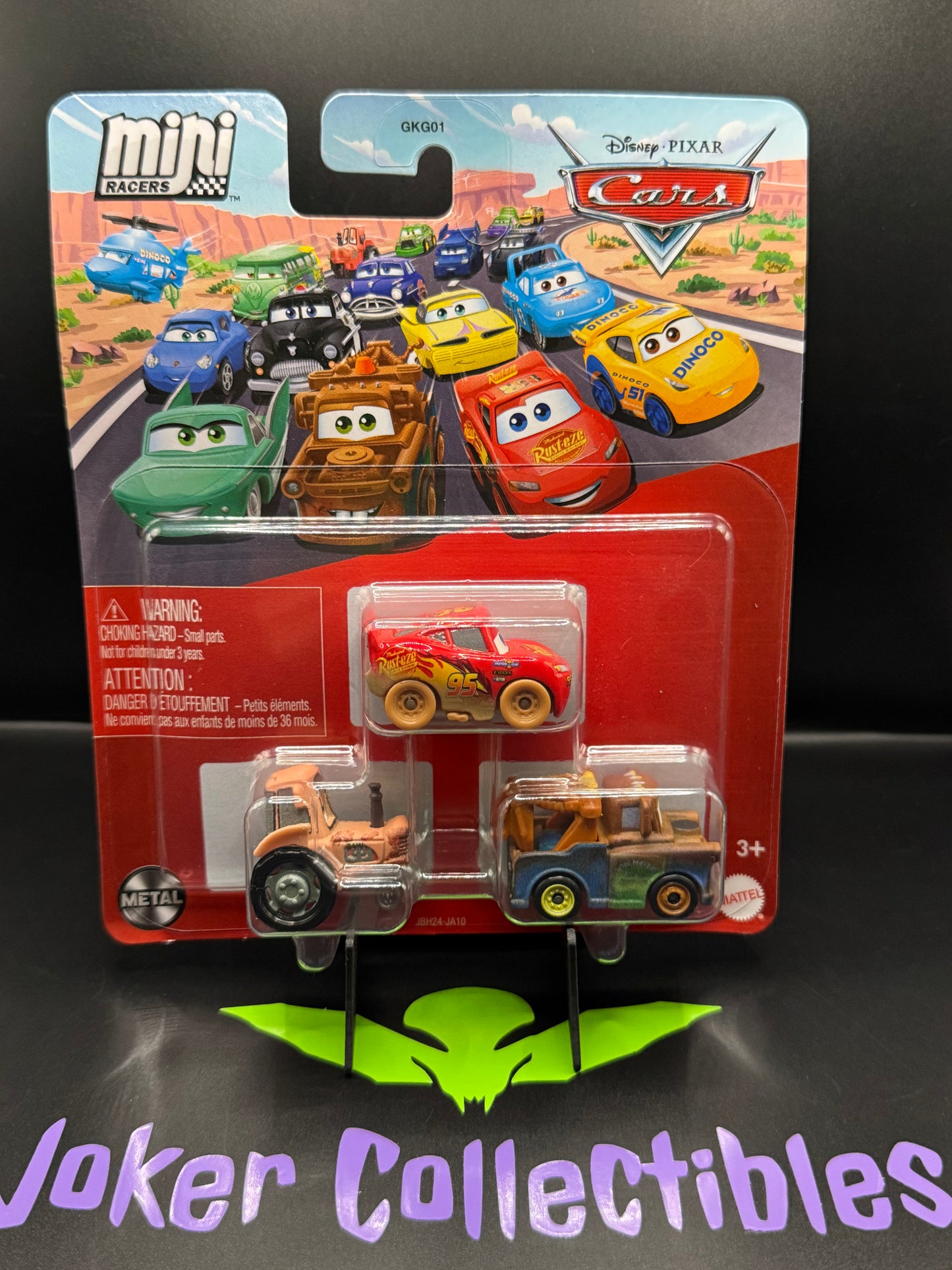 Disney Pixar Cars Mini Racers 3 Pack Tractor Muddy Lightning McQueen & Mater