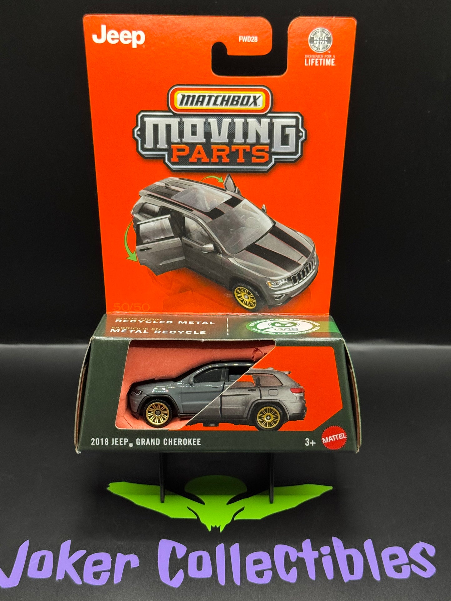 Matchbox 2026 Moving Parts Gray 2018 Jeep Grand Cherokee