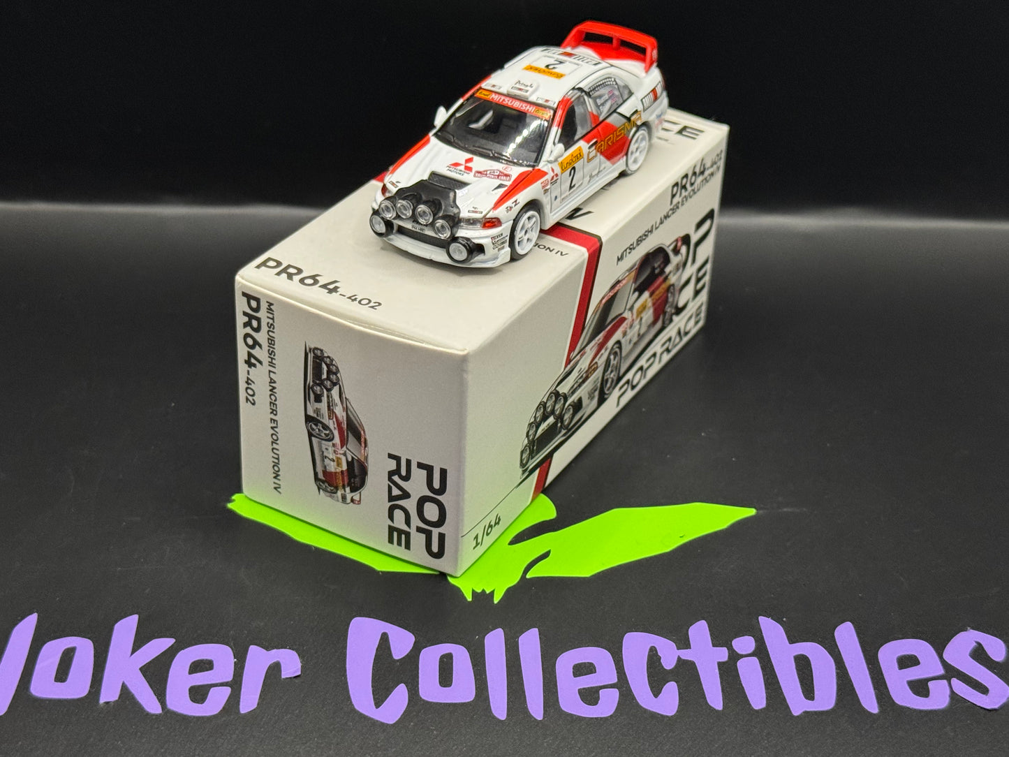 Pop Race Mitsubishi Lancer Evolution IV 1998 Monte Carlo Rally PR64-402