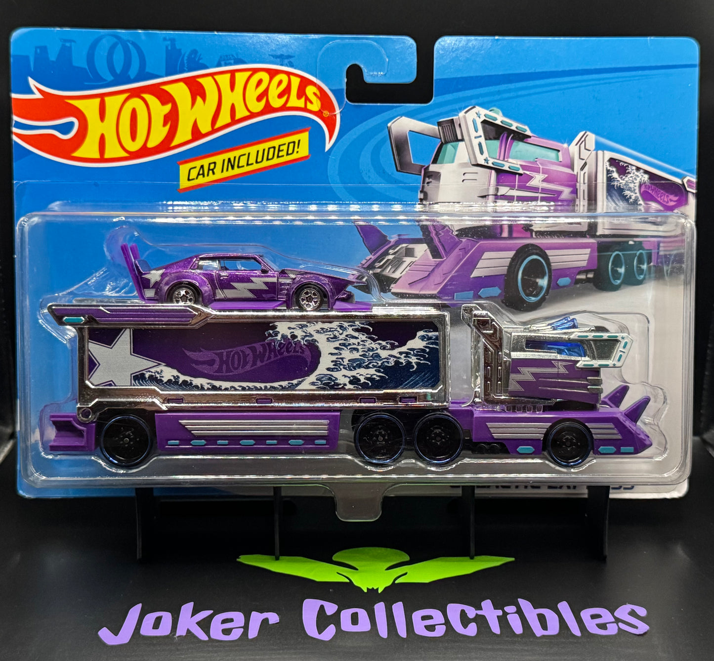 Hot Wheels Super Rigs Mad Manga & Galactic Express Purple & Silver