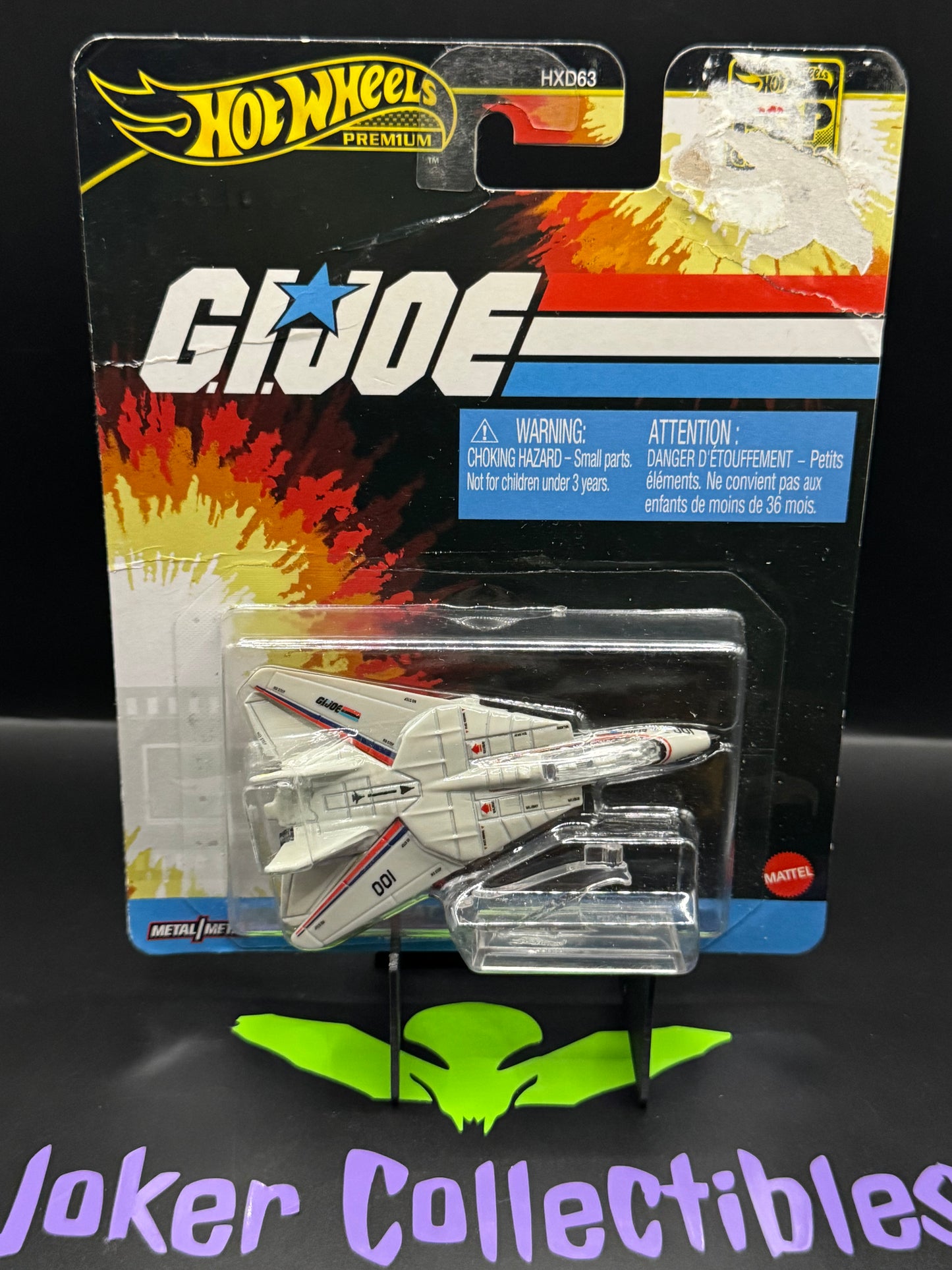 Bad Card Hot Wheels Premium Pop Culture G.I. JOE Combat Jet Skystriker Grumman F-14 Tomcat