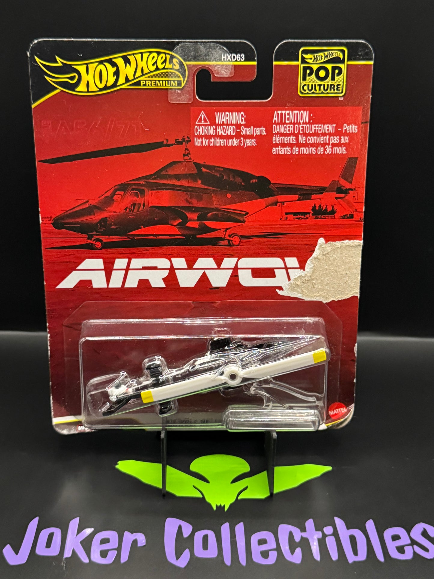 Bad Card Hot Wheels Premium Pop Culture Airwolf Helicopter