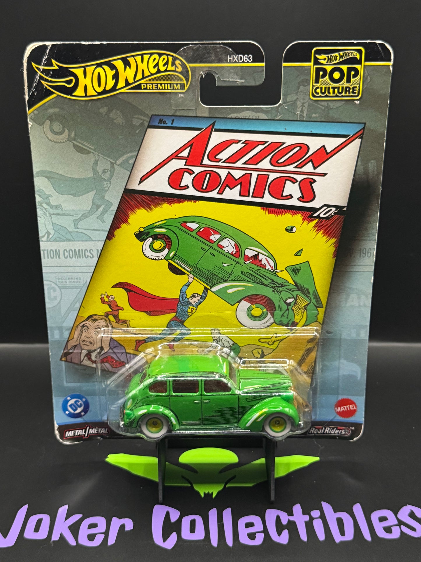 Bad Card Hot Wheels Premium Pop Culture Action Comics # 1 - Action Sedan
