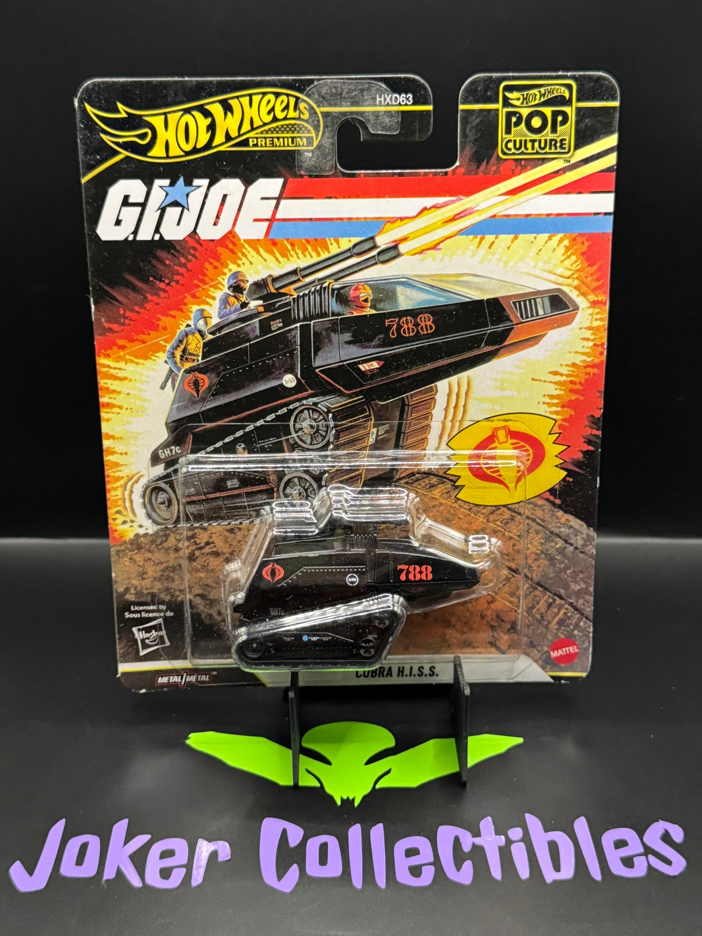 Hot Wheels Premium Pop Culture G.I. JOE Cobra H.I.S.S. Tank