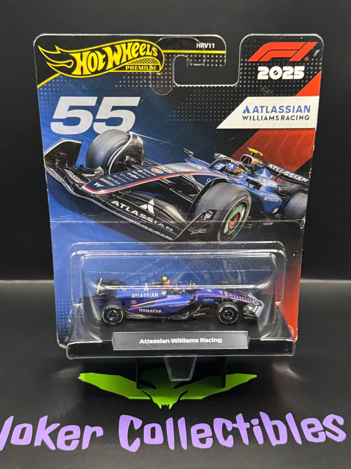 Bad Card Hot Wheels Premium 2025 F1 Formula One Atlassian Williams Racing # 55