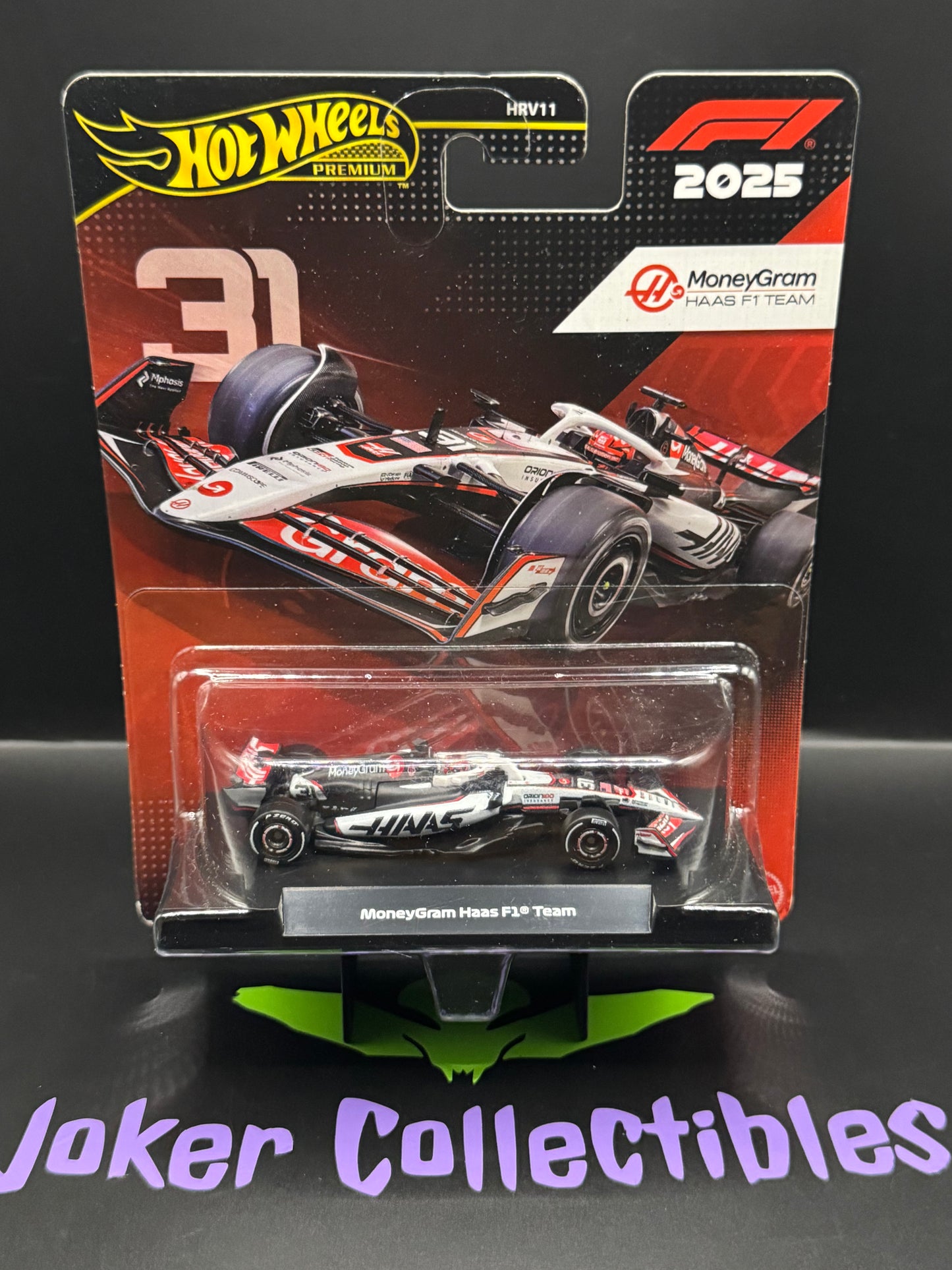 Bad Card Hot Wheels Premium 2025 F1 Formula One MoneyGram Haas F1 Team # 31