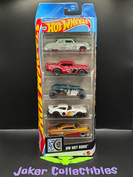 Bad Packaging Hot Wheels 5 Pack 2026 HW Hot Rods '57 Chevy, '52 Hudson Hornet, Max Steel, Hirohata Merc, Muscle and Blown