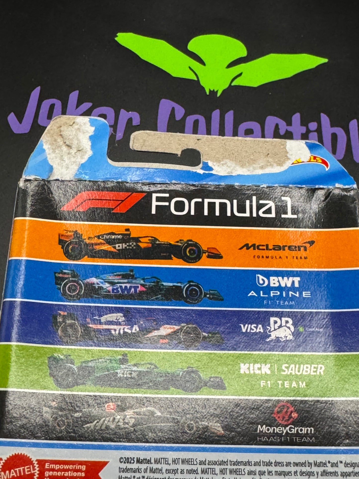 Bad Packaging Hot Wheels 5 Pack 2025 2024 Formula 1 McLaren, BWT Alpine, Red Bull, Kick Sauber, MoneyGram Haas