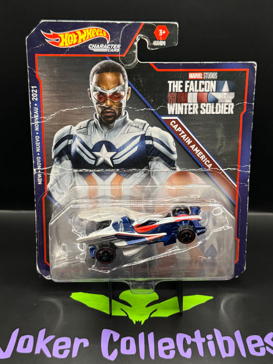 Bad Card Hot Wheels Character Cars 2021 Captain America The Falcon and the Winter Soldier Marvel Studios