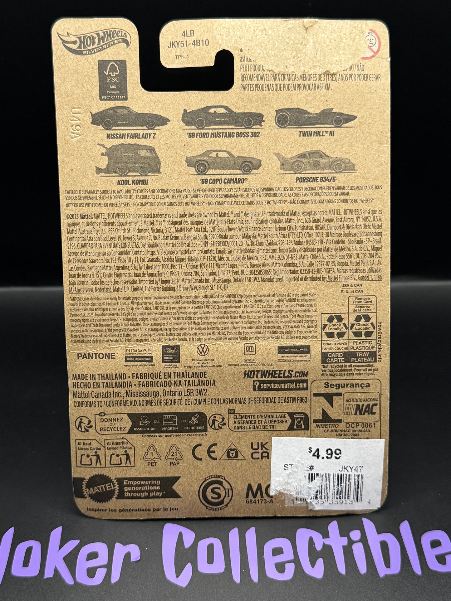 Bad Card Hot Wheels Silver Series Pantone Twin Mill III # 3/6