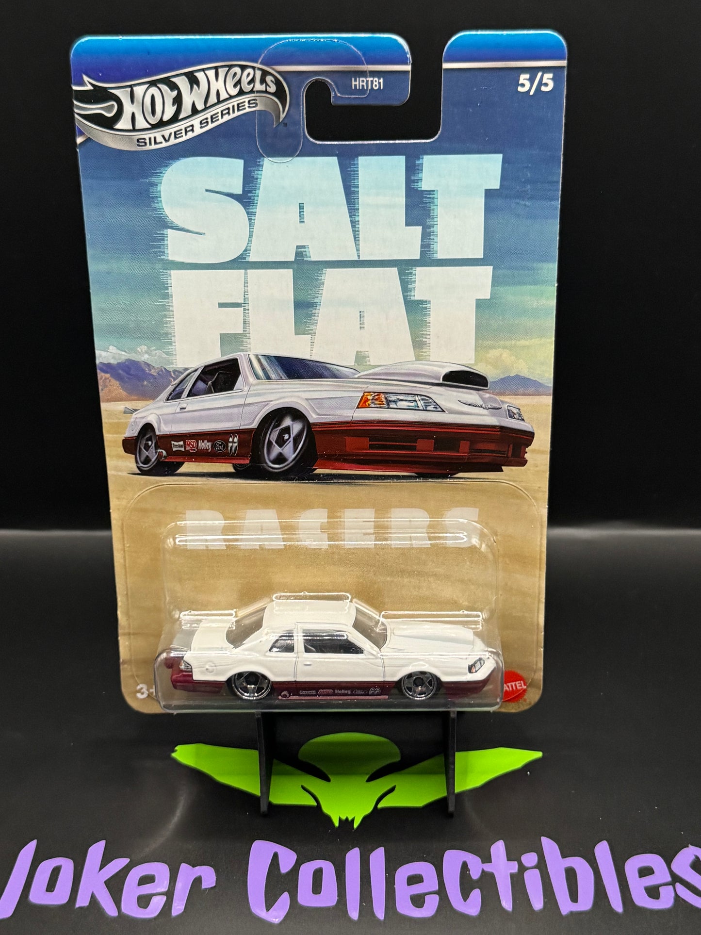 Bad Card Hot Wheels Silver Series Salt Flat Racers 1988 Ford T-Bird # 5/5