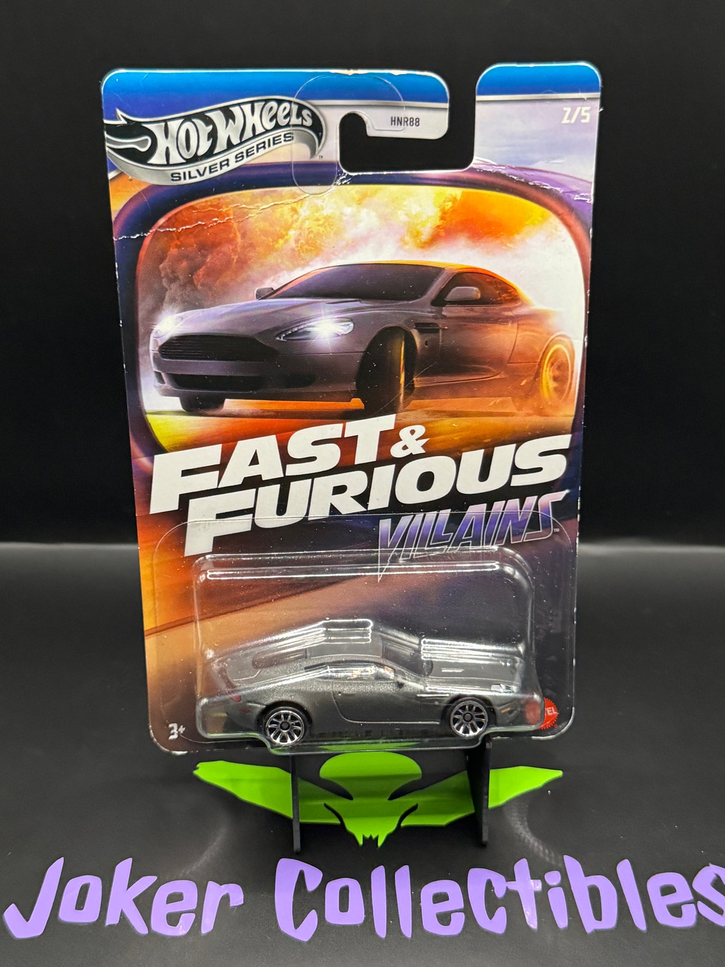 Bad Card Hot Wheels Silver Series Fast & Furious Villains 2005 Aston Martin DB9 # 2/5