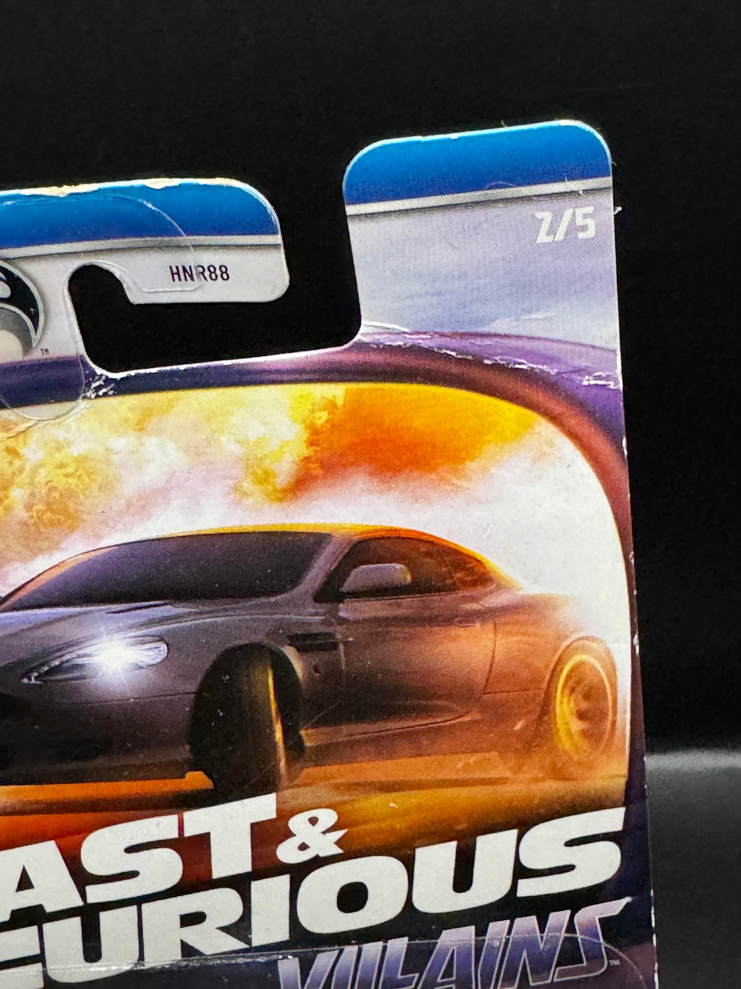Bad Card Hot Wheels Silver Series Fast & Furious Villains 2005 Aston Martin DB9 # 2/5