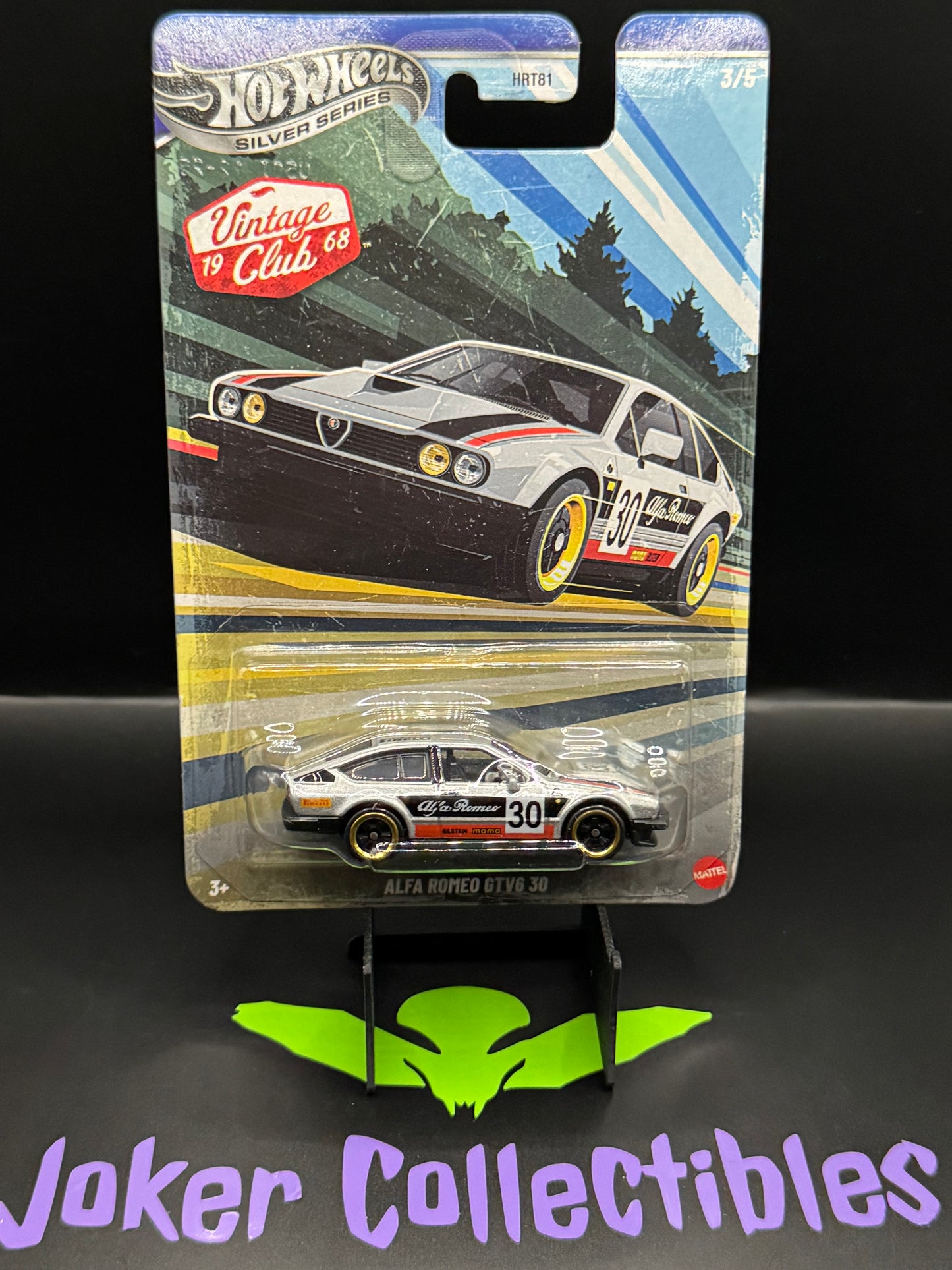 Bad Card Hot Wheels Silver Series Vintage Club Alfa Romeo GTV30 # 3/5