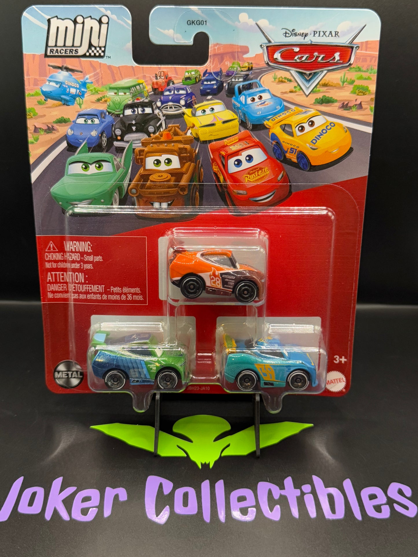 Disney Pixar Cars Mini Racers 3 Pack Jim Reverick Tim Treadless & Michael Rotor