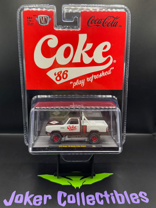 M2 Machines Coca-Cola Coke '86 1979 Dodge 150 Macho Power Wagon A54 24-62