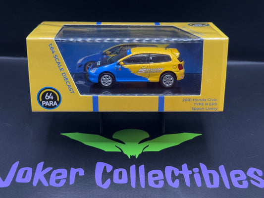 Paragon Models PARA64 1:64 Spoon Livery 2001 Honda Civic Type R EP3