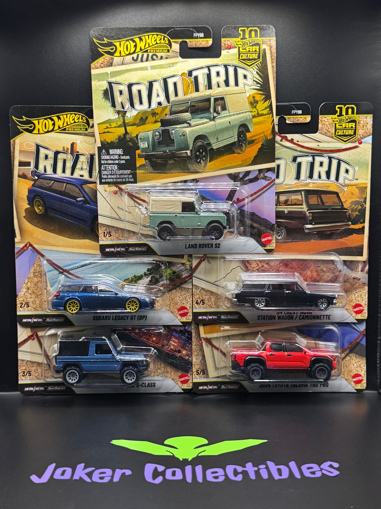 Hot Wheels Premium Car Culture 2026 Road Trip Set of 5 FPY86-961V