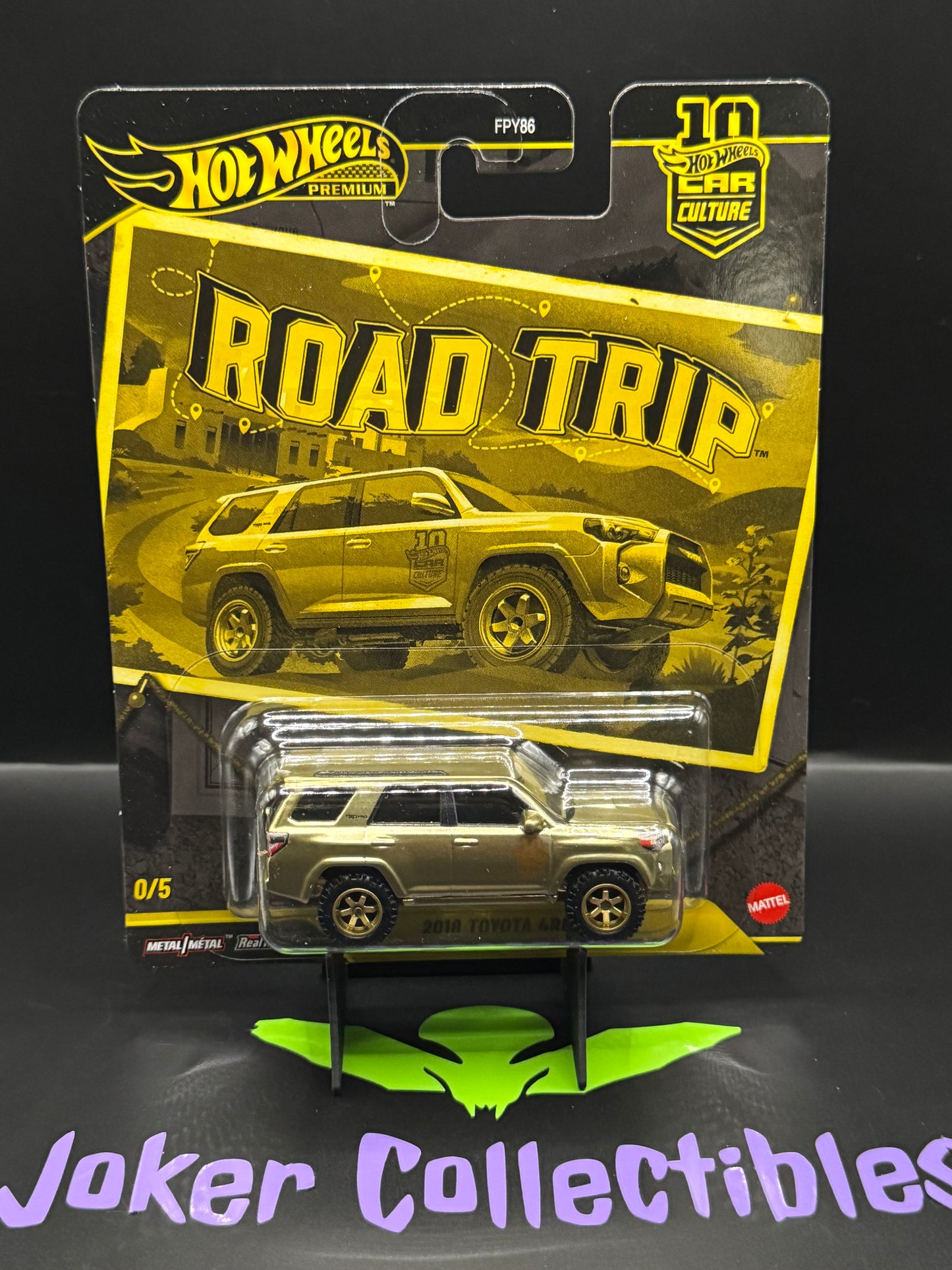 Hot Wheels Premium Car Culture 2026 Road Trip Chase 2018 Toyota 4Runner # 0/5