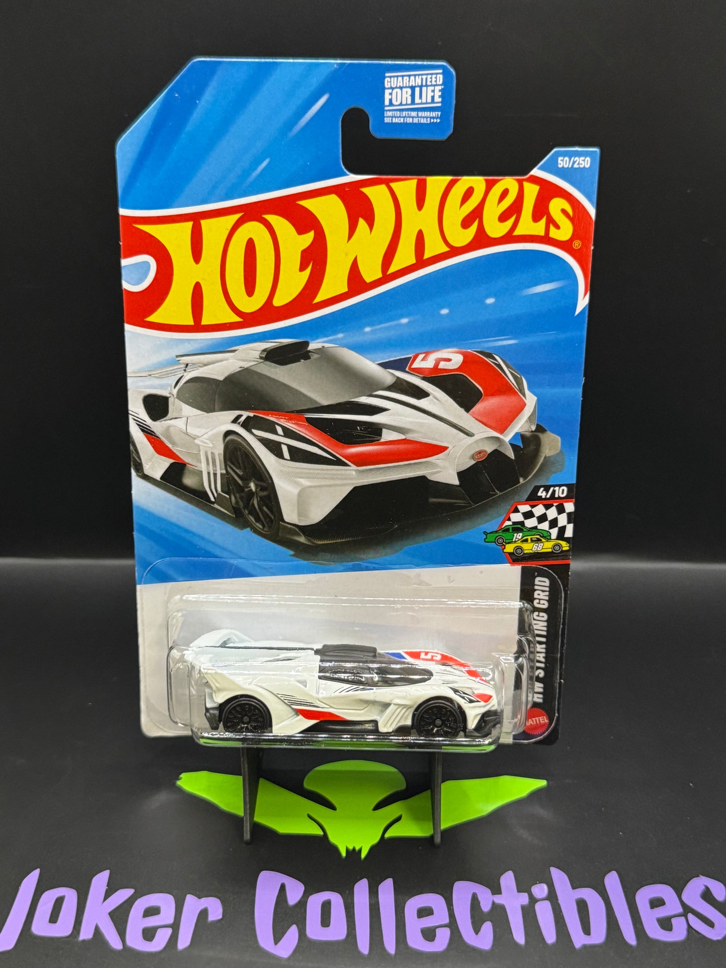 Hot Wheels 2026 White Red Bugatti Bolide 50/250 HW Starting Grid 4/10 L Case