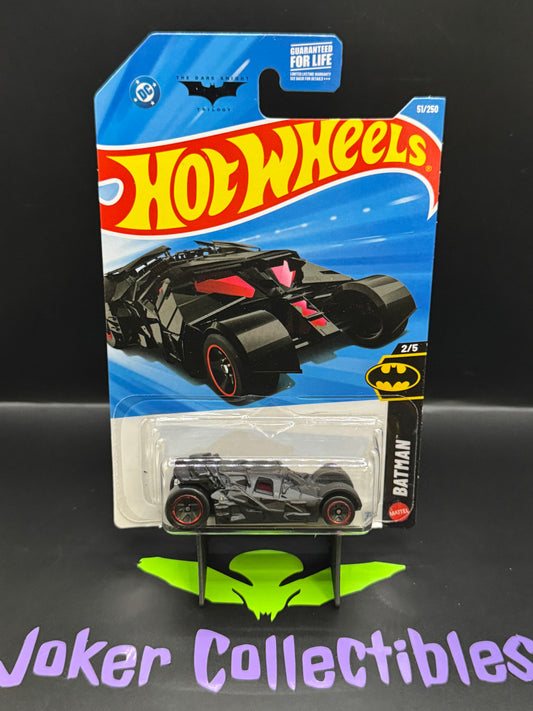 Hot Wheels 2026 Black The Dark Knight Batmobile 51/250 Batman 2/5 L Case