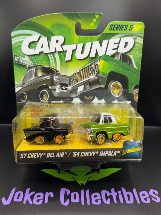 CarTuned 2-Pack Series 5 Hittin' Switches Lowriders '57 Chevy Bel Air & '64 Chevy Impala