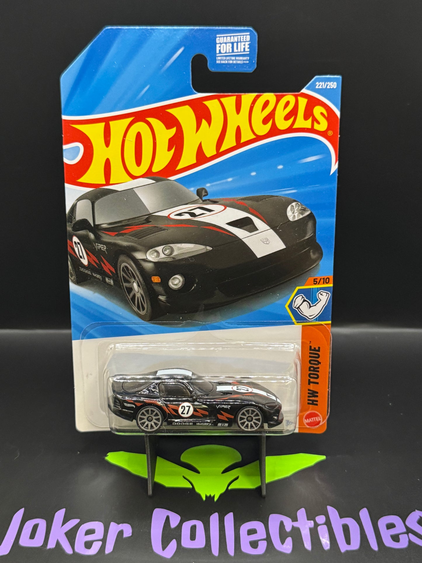 Hot Wheels 2026 Black '96 Dodge Viper GTS 221/250 HW Torque 5/10 L Case