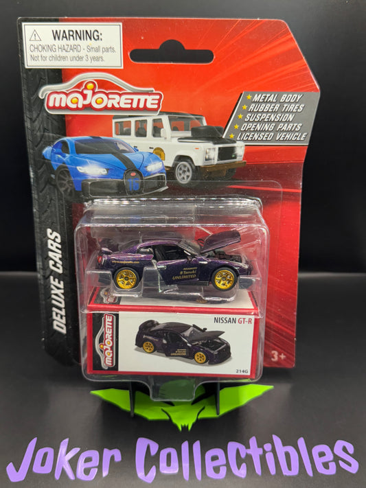 Jada Toys Majorette Deluxe Cars Nissan GT-R Dark Purple 214G