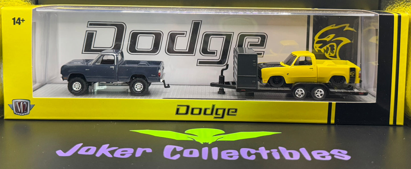 M2 Machines 1974 Dodge W200 Power Wagon & 1978 Dodge Truck Adventurer 150 R82 24-35
