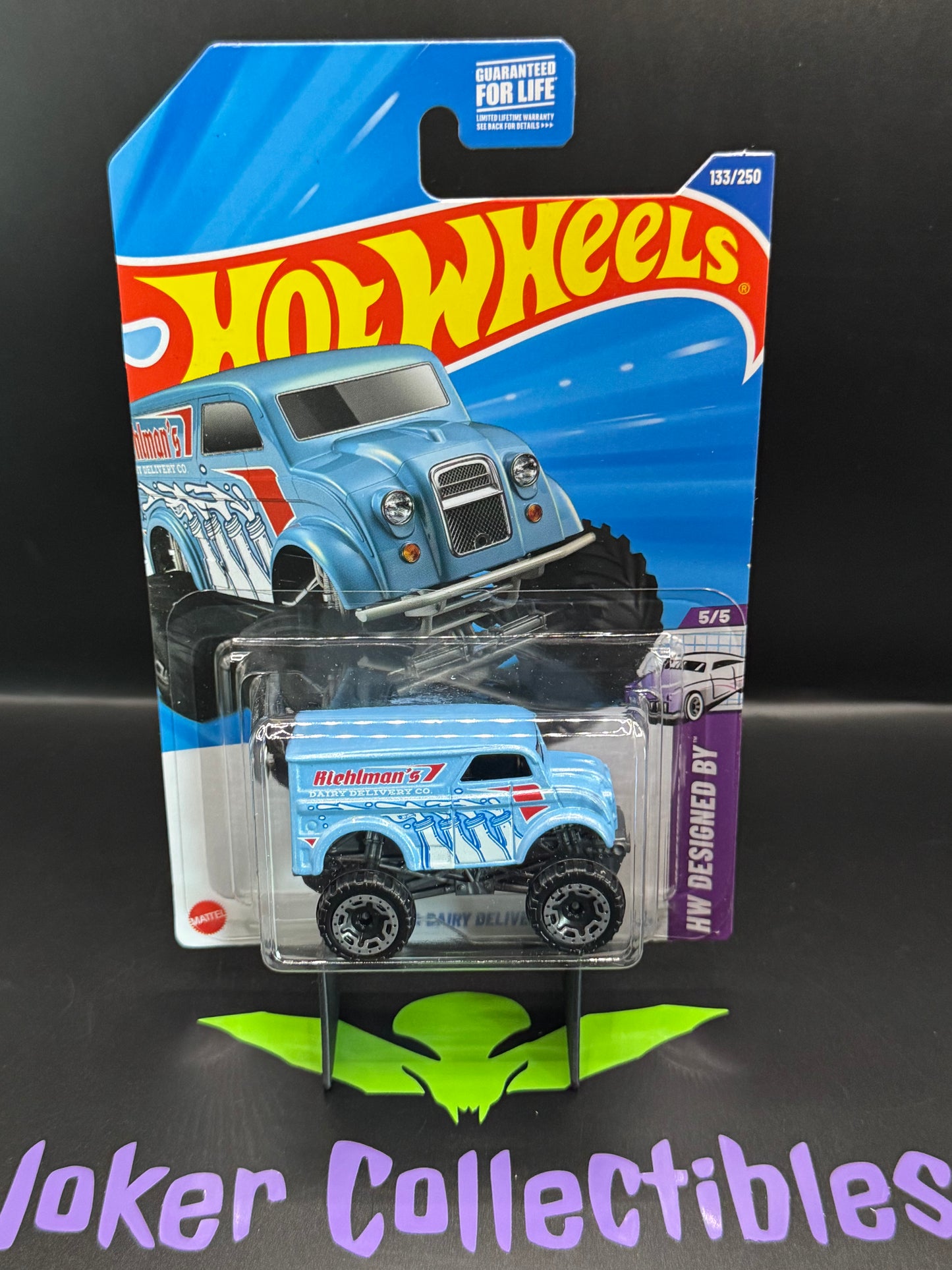 Hot Wheels 2025 Blue Monster Dairy Delivery 133/250 HW Designed By 5/5 M Case