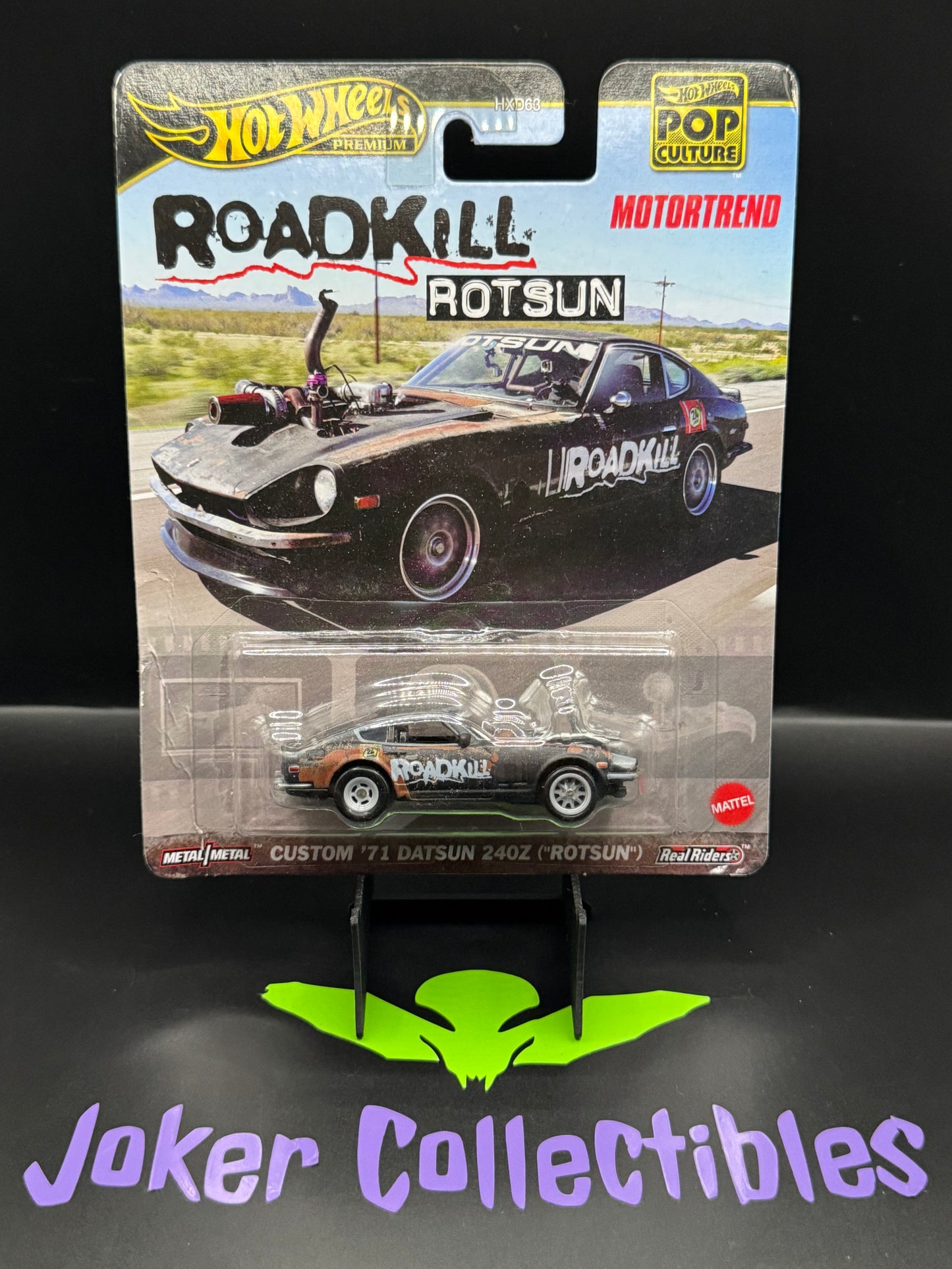 Hot Wheels Premium Pop Culture Motortrend Custom '71 Datsun 240Z Roadkill Rotsun