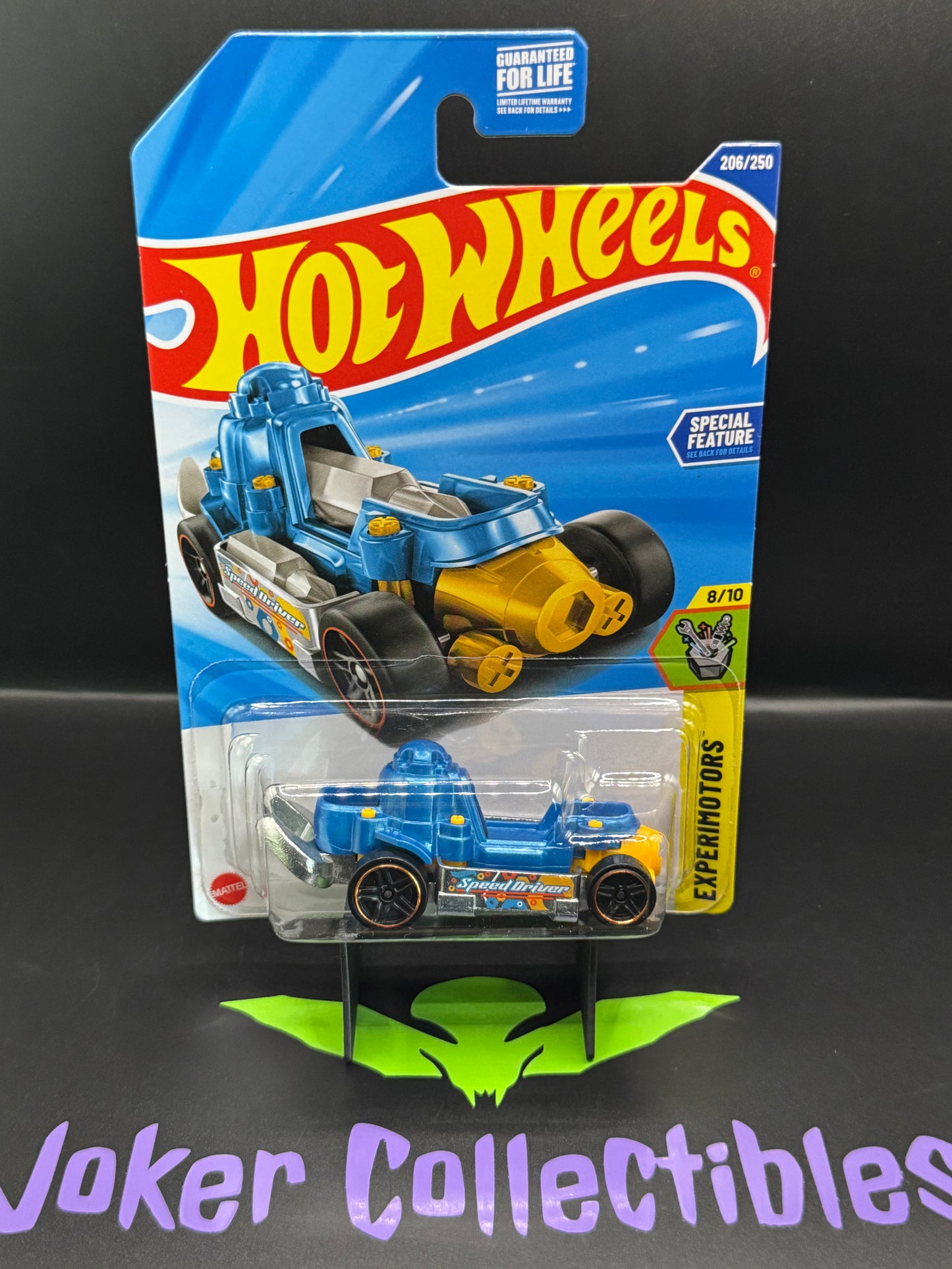 Hot Wheels 2025 Blue Speed Driver 206/250 Experimotors 8/10 L Case