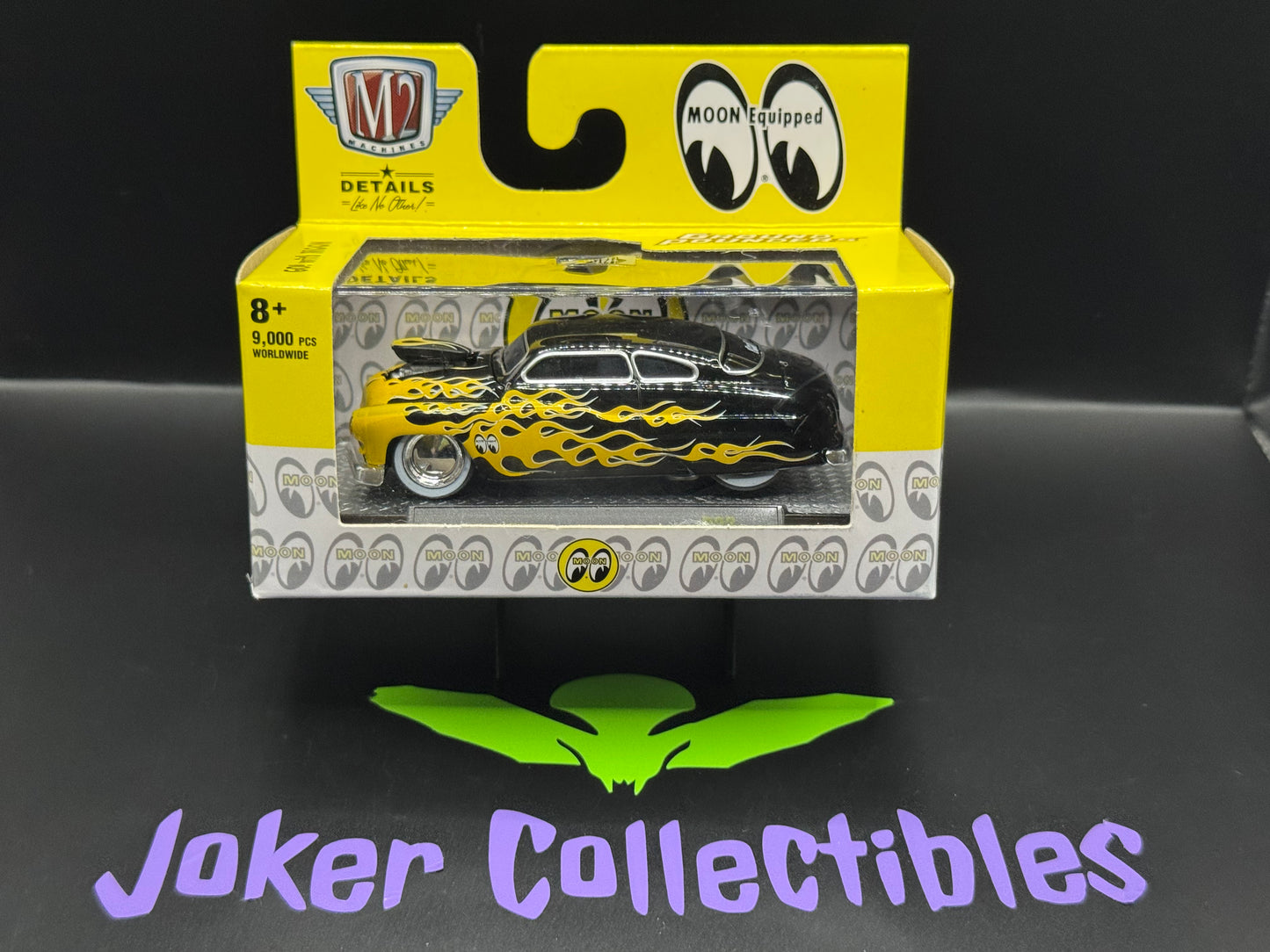 M2 Machines Ground Pounders Moon Equipped Black & Yellow 1949 Mercury R23 22-06