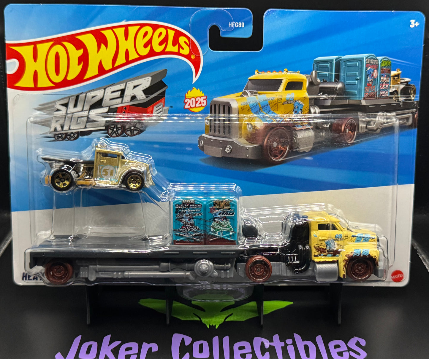 Hot Wheels Super Rigs 2025 Heavy Doody Dumper and Gotta Go Yellow Gold Brown